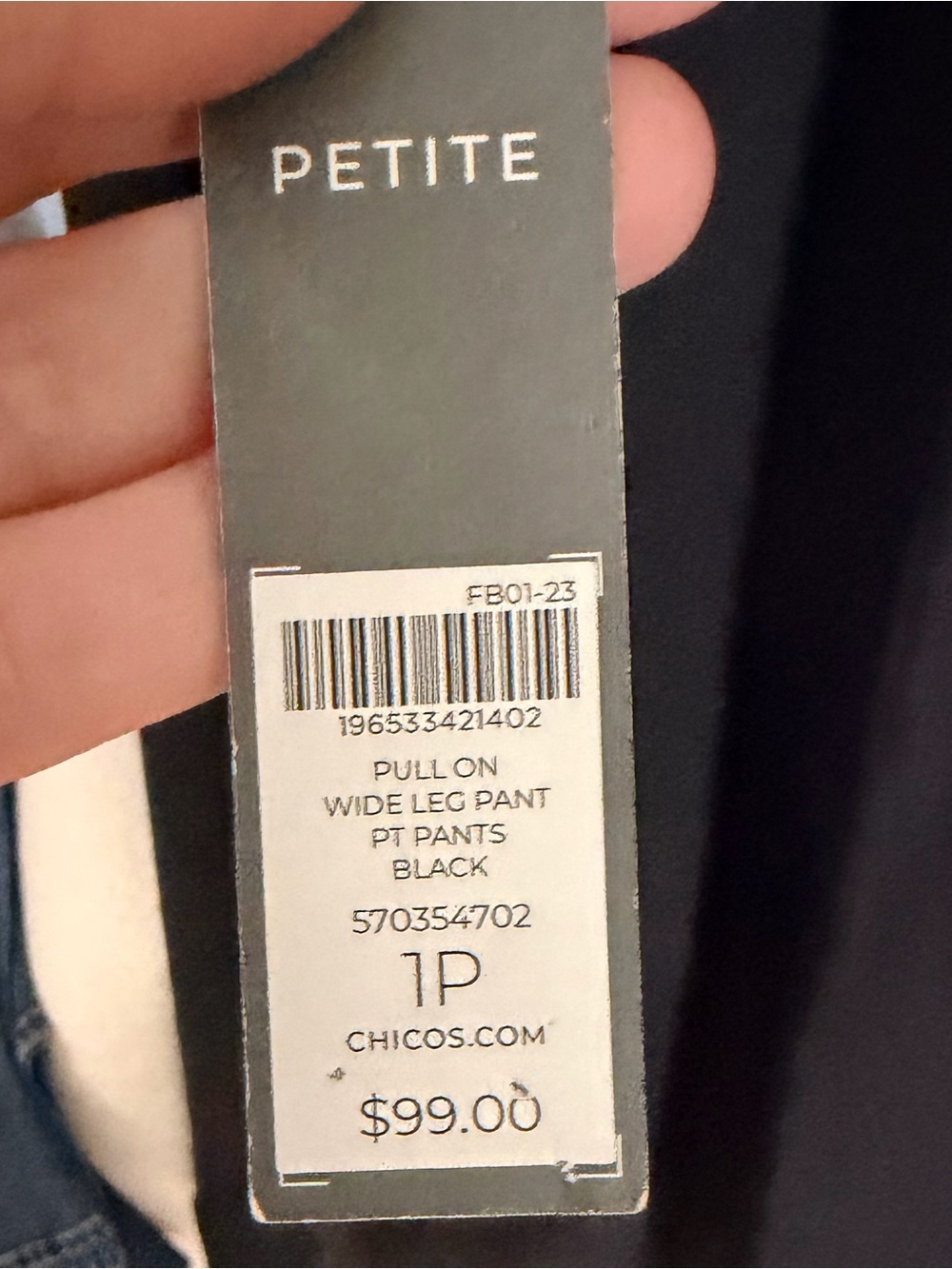 Chico's Black Wide-Leg Dress Pants - Picture 7 of 8